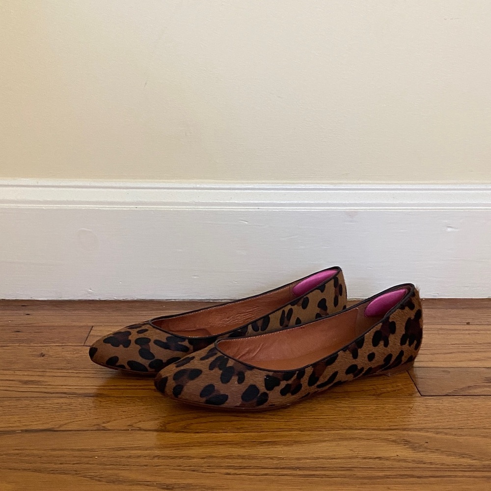 Madewell Leopard Print Ponyhair Flats